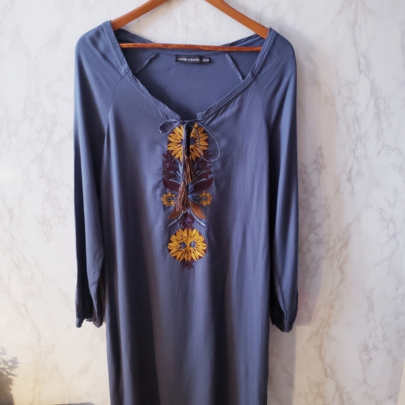 Antik Batik Embroidered Beaded Midi Dress - Picture 2 of 8